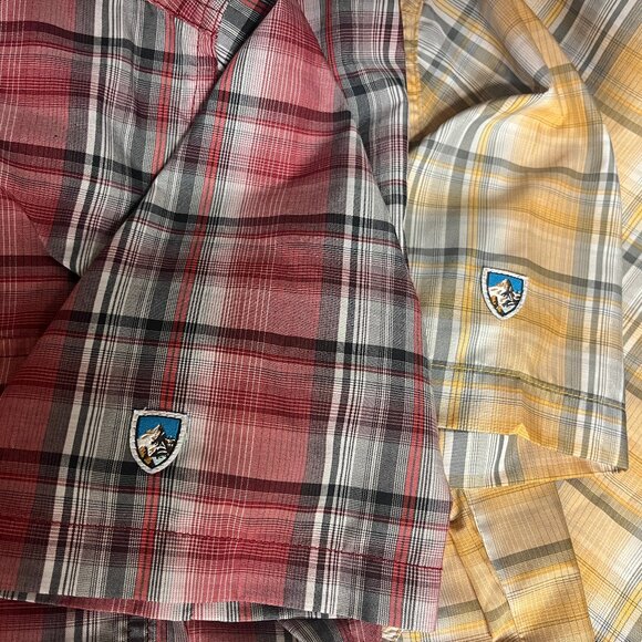 Kuhl Other - 🏕️ KUHL Men’s 2-Pack Hiking Shirts S Eluxur Short Sleeve Red Yellow Trail 🥾